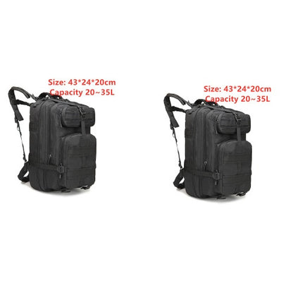 Sports outdoor mountaineering travel double shoulder knapsack camping army camouflage pack tactical backpack 45L large 3P Bac