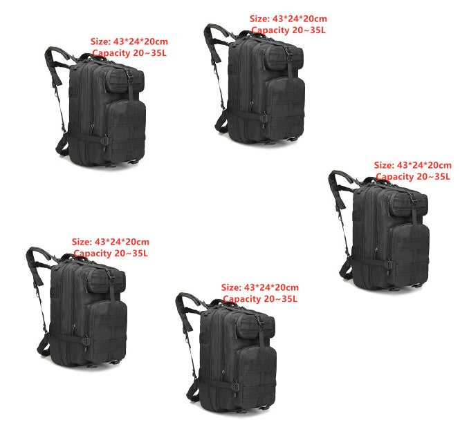 Sports outdoor mountaineering travel double shoulder knapsack camping army camouflage pack tactical backpack 45L large 3P Bac
