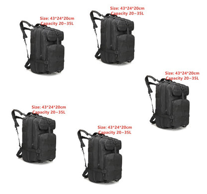 Sports outdoor mountaineering travel double shoulder knapsack camping army camouflage pack tactical backpack 45L large 3P Bac