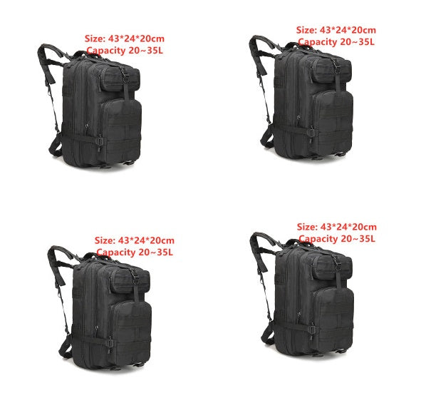 Sports outdoor mountaineering travel double shoulder knapsack camping army camouflage pack tactical backpack 45L large 3P Bac