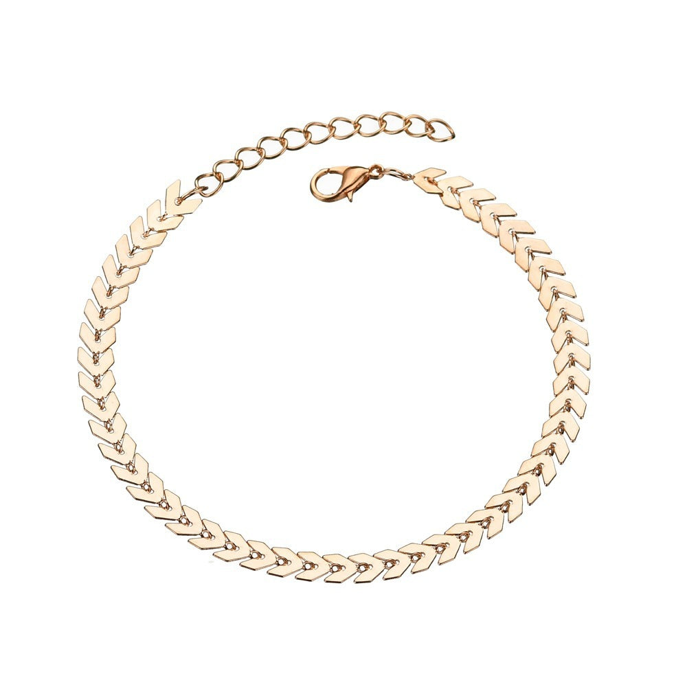 Punk Metal Chain Summer Beach Anklet Women 1623635356965