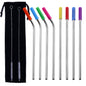Straw Silicone Cover Food Grade Stainless Steel Straw 1623641045738