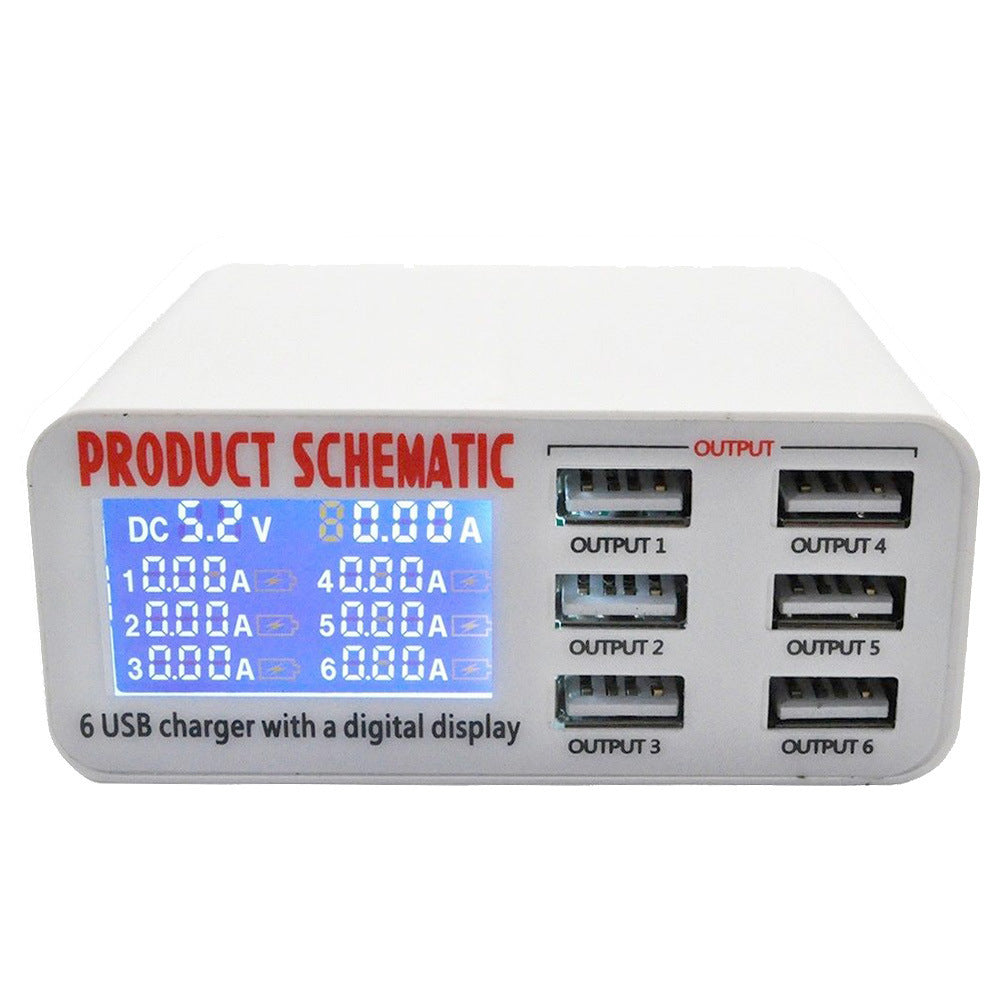 Multi-Port Mobile Phone Charger Lcd Display - 图片 2