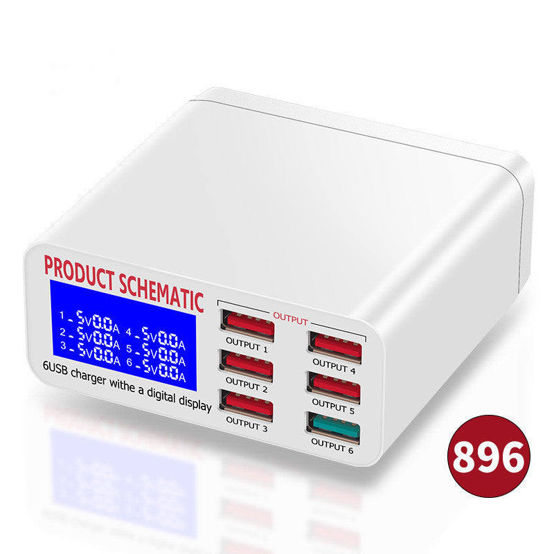 Multi-Port Mobile Phone Charger Lcd Display - 图片 4