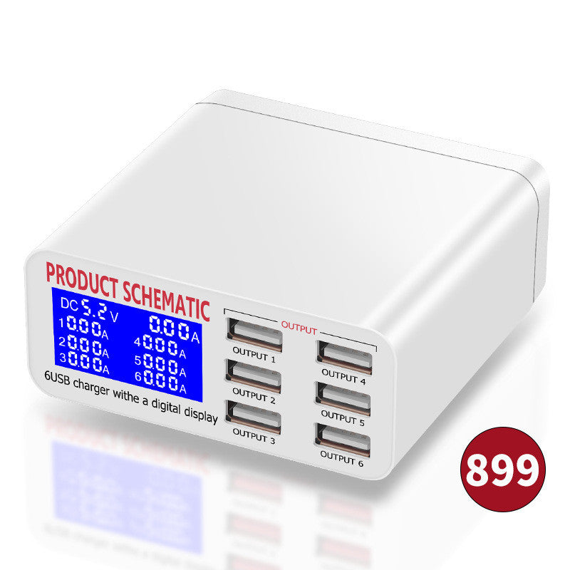 Multi-Port Mobile Phone Charger Lcd Display - 图片 5