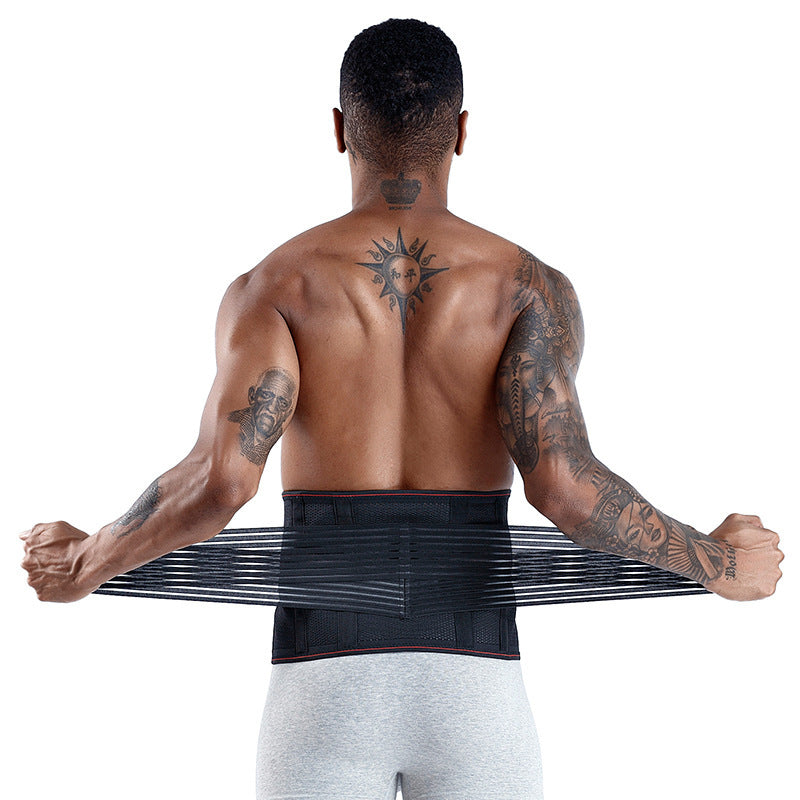Back Support Weight Loss Brace Belt Lumbar Lower Waist Double Adjust Back Pain Relief Waist Support Sport Springs Belt 162367
