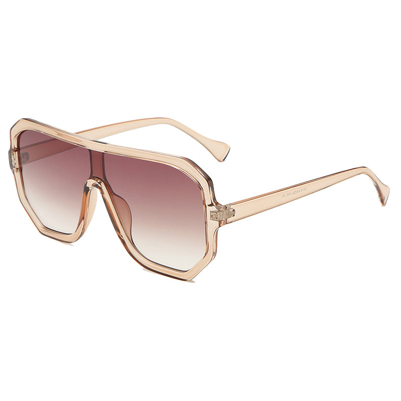 One-piece Sunglasses Men's And Women's Fashion Big Frame 1623752786574