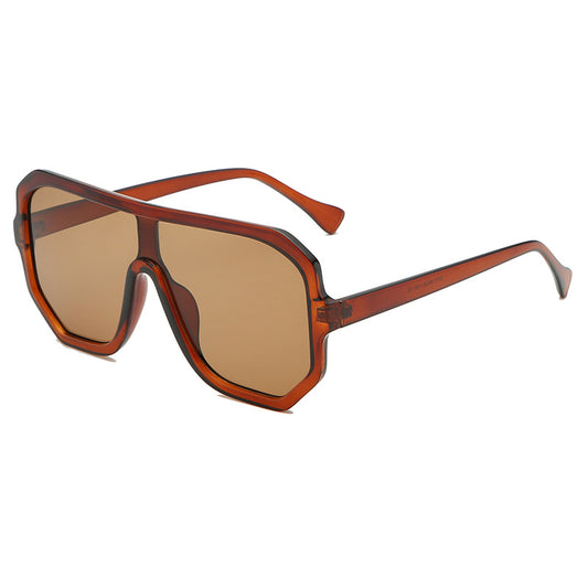 One-piece Sunglasses Men's And Women's Fashion Big Frame 1623752786579
