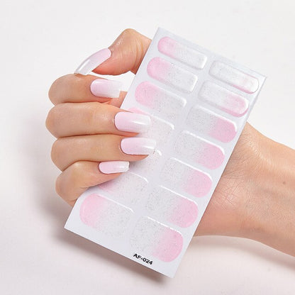 Solid Colors And Creative Nail Art Creative Women Salon Nail Decoration Fashion Nail Polish Nails Sticker Designer Nail Strip