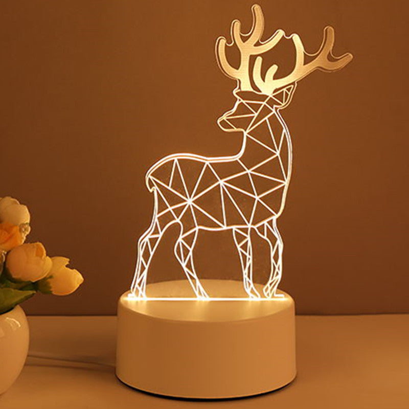 3D Lamp Acrylic USB LED Night Lights Neon Sign Lamp Xmas Home Decorations For Room Decor Valentines Day Gifts - HD Wireless Product #5