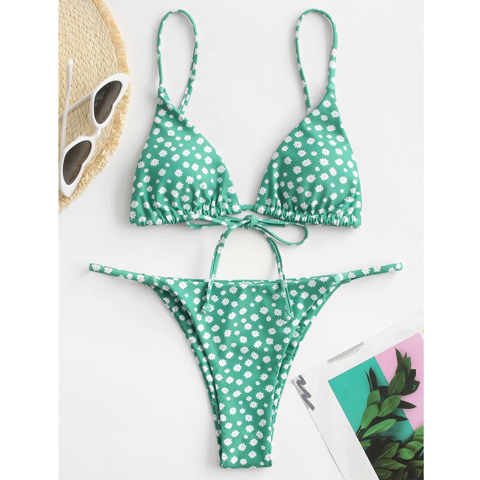 Sexy Halter Tie Dye Bikini Set 1623819851794
