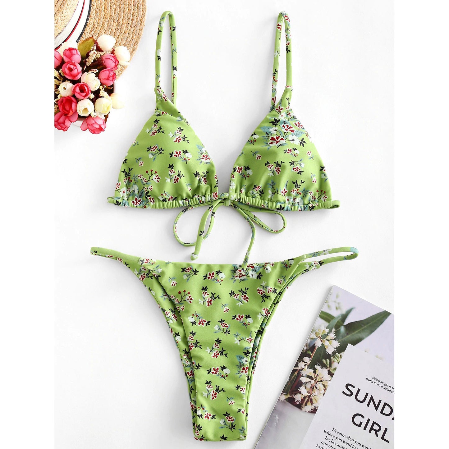 Sexy Halter Tie Dye Bikini Set 1623819851799