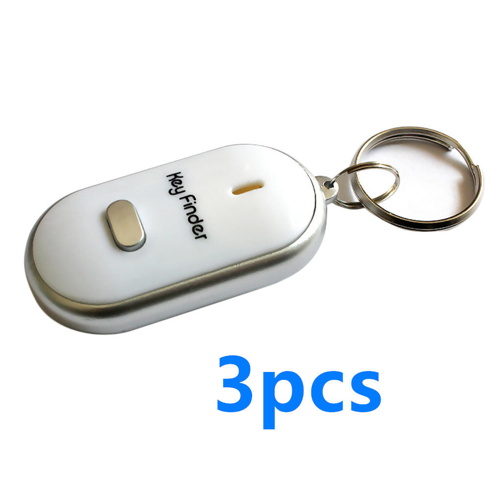 New LED whistle control induction key ring Elderly key finder Multi-function key anti-lost device 1623821954007
