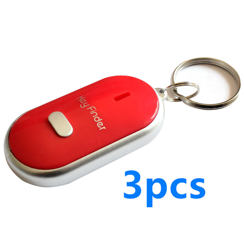 New LED whistle control induction key ring Elderly key finder Multi-function key anti-lost device 1623821954012