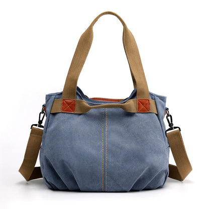 Large Capacity Simple Solid Color Multifunctional Portable Diagonal Canvas Bag 1623910428400 fc8b02fb 0728 4e75 9a8b 096645a5
