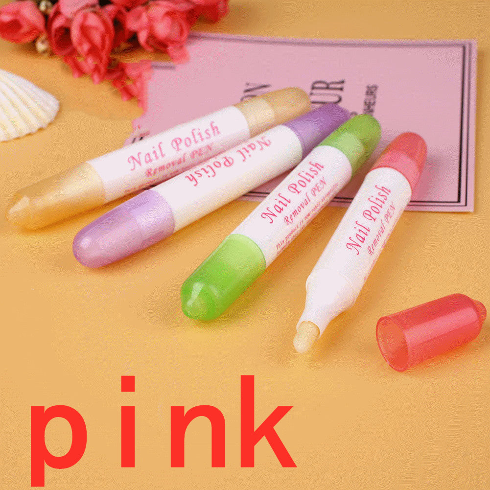 Nail Finger Edge Pen, Free 3 Pen Tips, Nail Polish Remover Pen, Easy To Remove Spilled Nail Polish 1623926595750