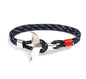 Anchor whale tail umbrella rope handmade couple bracelet 1623978853460
