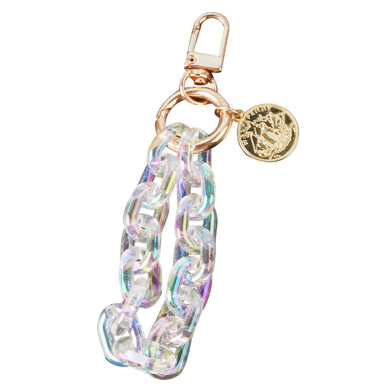 Alloy Listing Keychain Colorful Buckle Chain Key Pendant Pendant 1623981108064