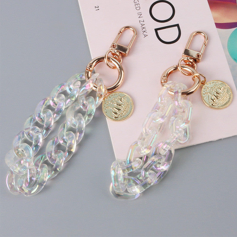 Alloy Listing Keychain Colorful Buckle Chain Key Pendant Pendant 1623981108065
