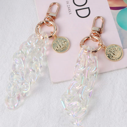 Alloy Listing Keychain Colorful Buckle Chain Key Pendant Pendant 1623981108067