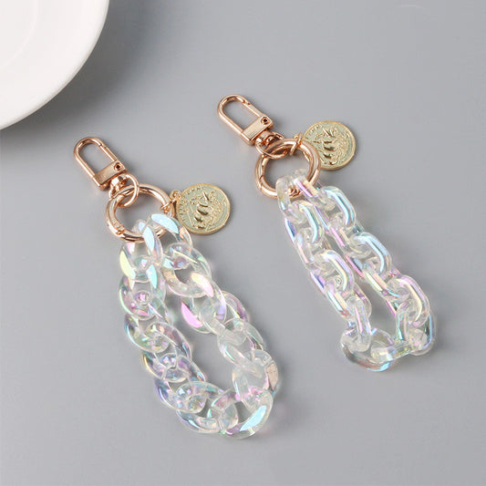 Alloy Listing Keychain Colorful Buckle Chain Key Pendant Pendant 1623981108070