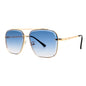 Fashion Double Beam Cut Edge Metal Sunglasses Men's 1623981166292