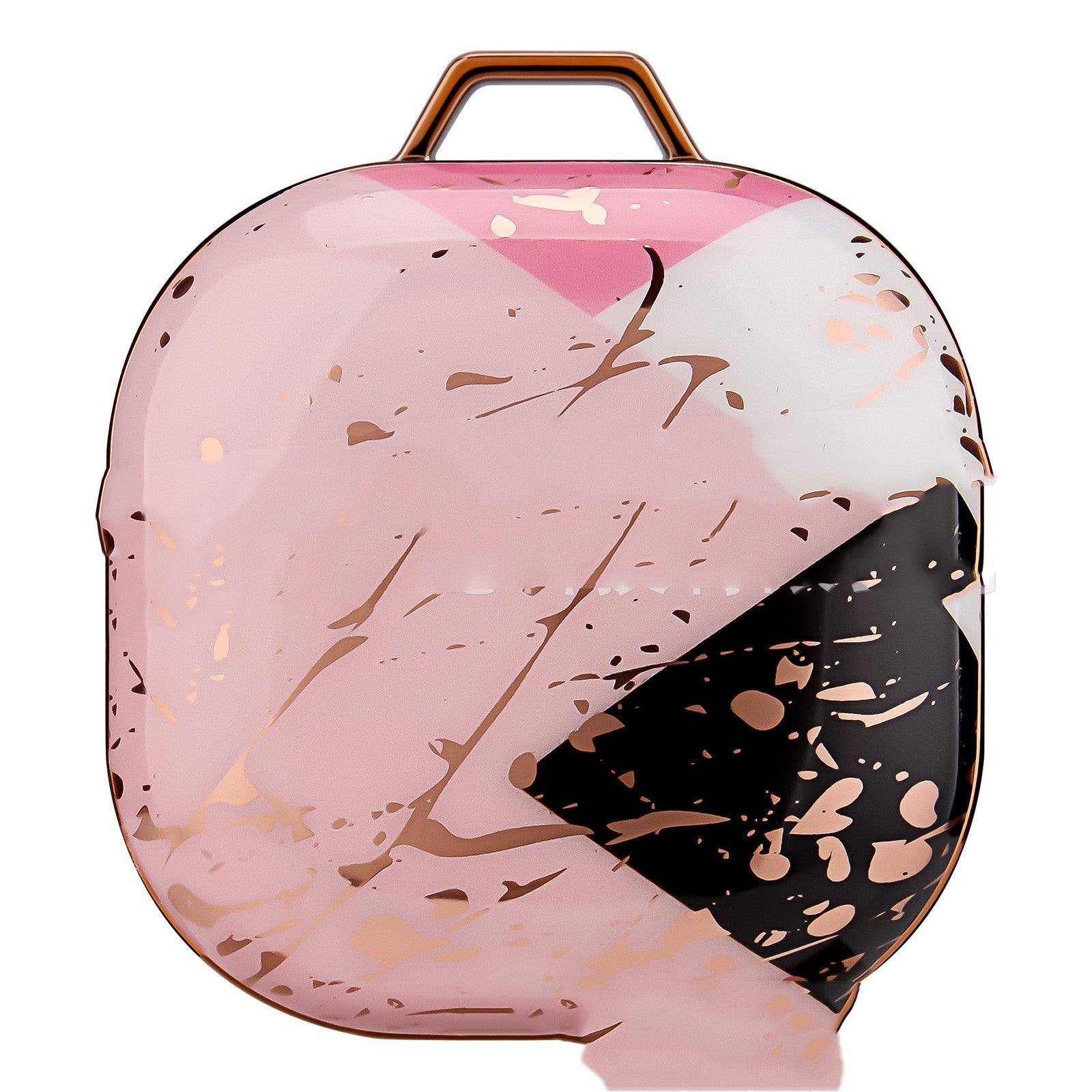 Compatible with Apple, Plating Gold Purple Marble IMD Earphone Sleeve Buds Live Earphones Suitable For PC Hard Shell Protecti
