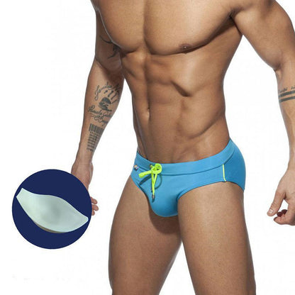 Rainbow Pocket Swim Briefs Sexy Aggressive Low-waisted Men 1624012027579