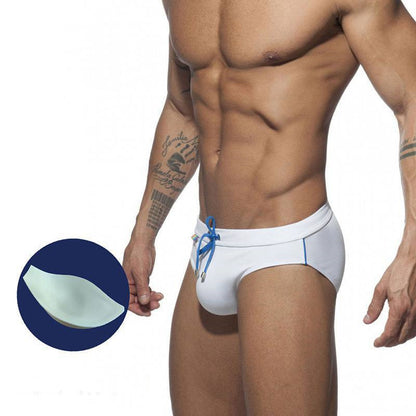 Rainbow Pocket Swim Briefs Sexy Aggressive Low-waisted Men 1624012027580
