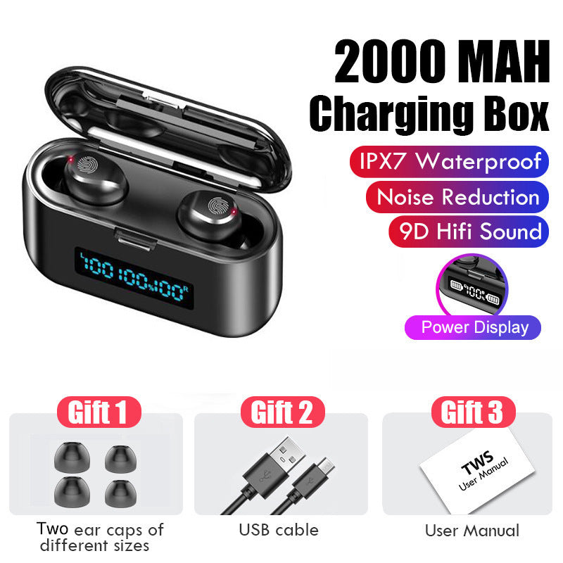 Wireless Bluetooth Headset Binaural TWS With Power Display 1624079997549