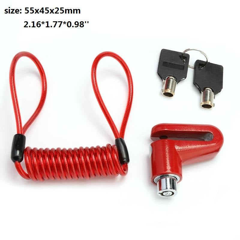 Scooter lock Anti-Theft Disc Brakes Lock with Steel Wire for Xiaomi M365 Electric Scooter Skateboard Wheels Lock Disc Brake 1