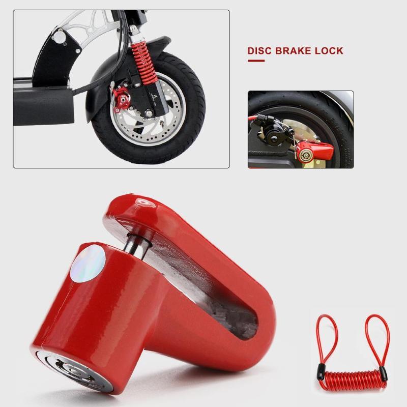 Scooter lock Anti-Theft Disc Brakes Lock with Steel Wire for Xiaomi M365 Electric Scooter Skateboard Wheels Lock Disc Brake 1