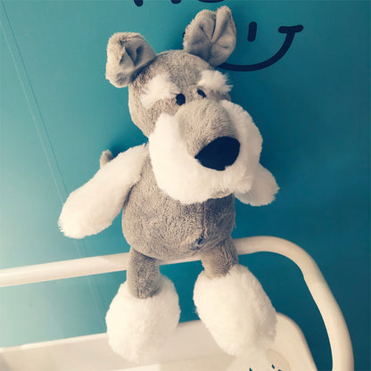 Schnauzer doll cute ins plush toy puppy husky doll 1624649897030