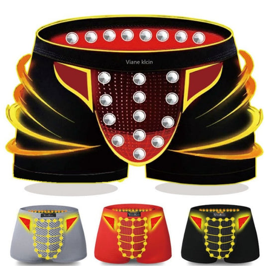 Health magnetic therapy breathable casual men's boxer briefs 1627632866691