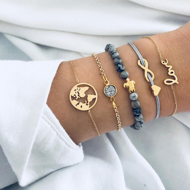 female multi-layer rope chain bracelet jewelry 1628655220277