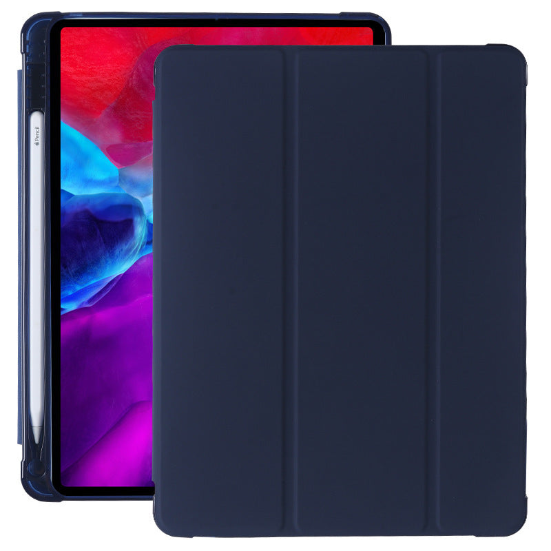 Compatible with Apple, Suitable for ipad10.9 protective cover pro10.5 with pen slot mini dormant leather case TPU airbag air4 soft shell - 图片 6