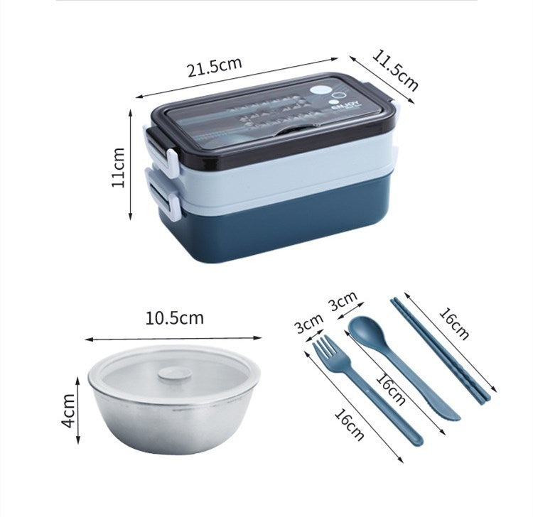304 Stainless steel double-layer lunch box - HD Wireless Product #4