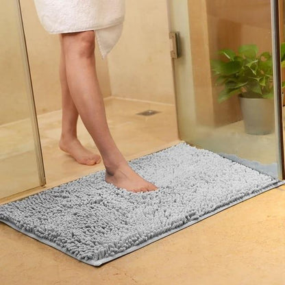 Chenille Absorbent Bathroom Non-slip Floor Mat 1632915044364