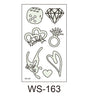 Night light Tattoo Sticker nightclub music party sticker birthday party night music shining cool face sticker