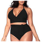 Split large size straps sexy bikini multi-rope belt deep V high waist swimsuit women 16369435951645 6a26ca7d 7fdf 4b27 965a 3