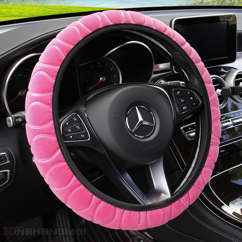 Car plush steering wheel cover 1637659966801