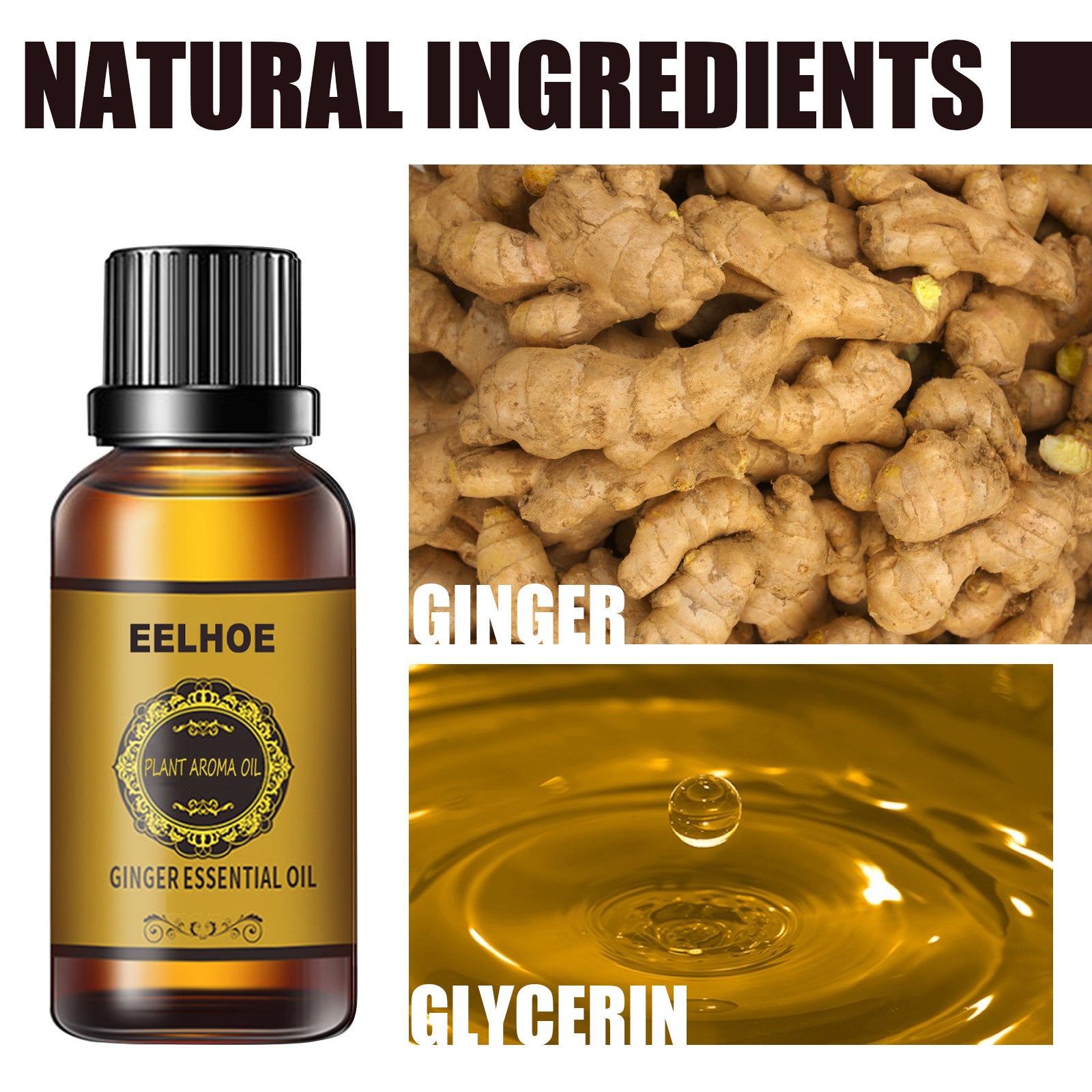 Ginger Essential Oil 10ml Vegetable Oil Body Massage Humidifier 163840ee b0d3 4422 9cf8 68b0cbf56ef0