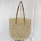Large Capacity Straw Beach Shoulder Bag 1638b739 27ff 4165 a0ff 30b8f138b8e0