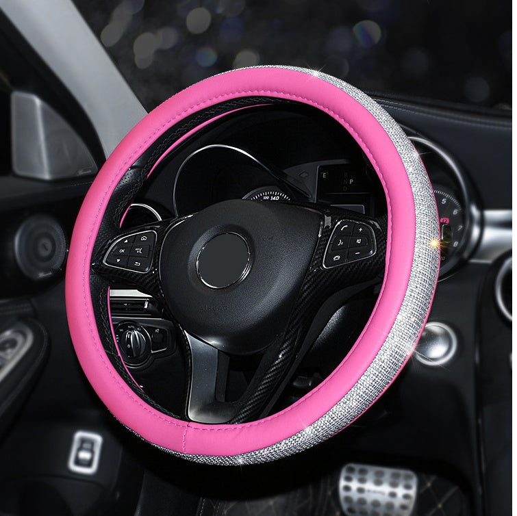 Rhinestone steering wheel cover 1639765528865