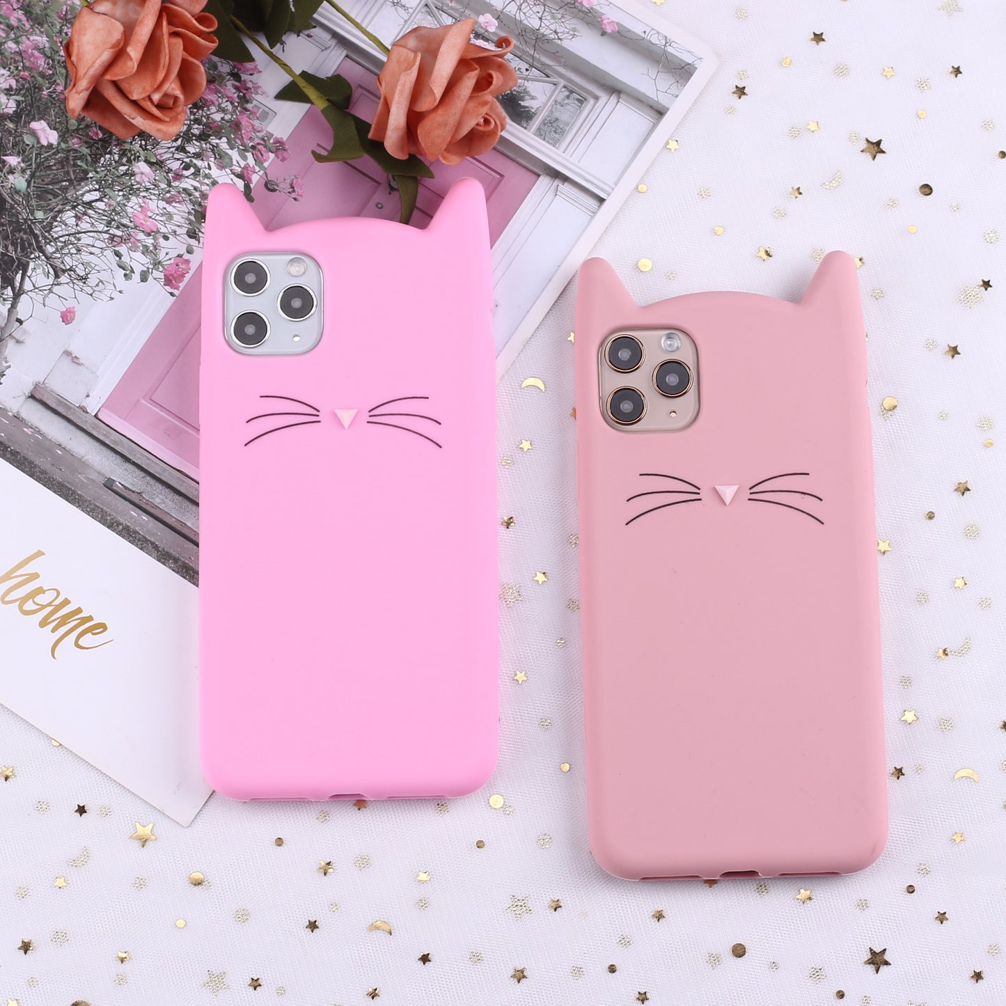 Cat ears and whiskers phone case 1640635802592