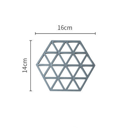 Hexagonal anti-scalding pot coaster 1641125618241