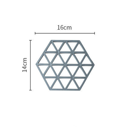 Hexagonal anti-scalding pot coaster 1641125618241