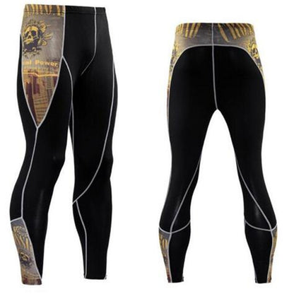 Summer Men's Blackout Compression Tight Fitting Pants 1647200675770