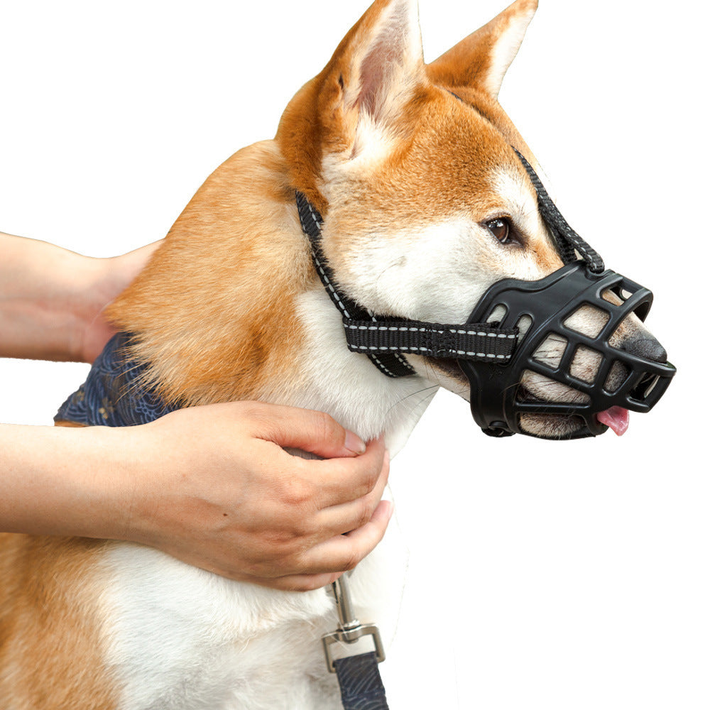Dog Muzzle Prevents Random Eating, Bite And Barking, Adjustable 1648481851659