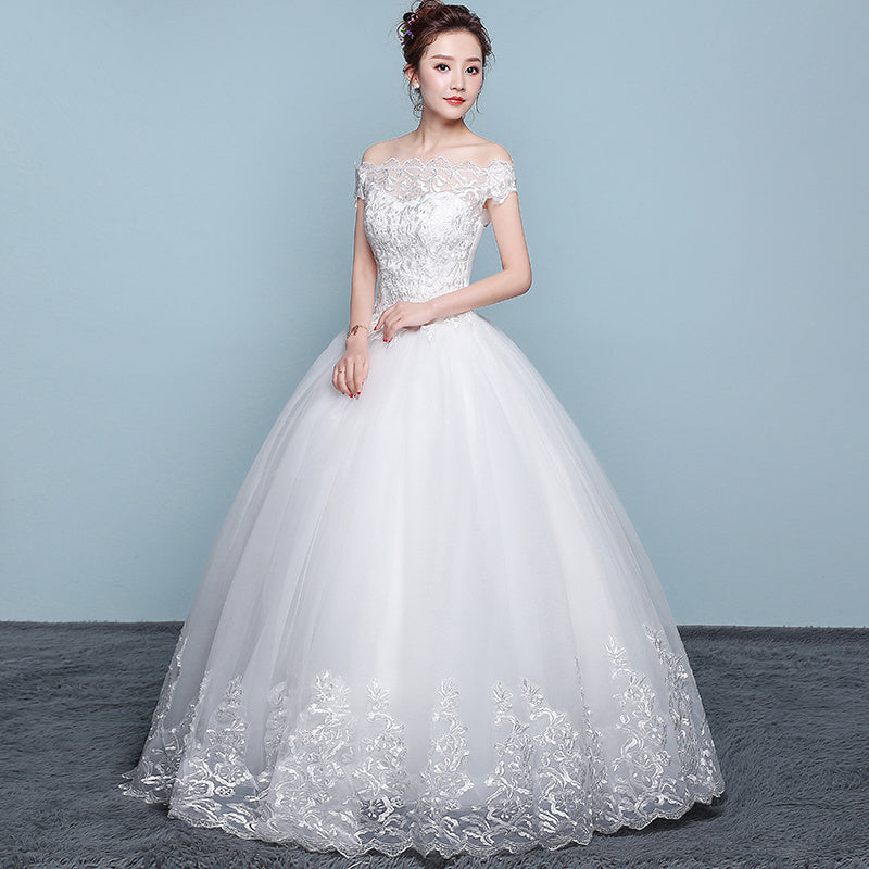 Qidi wedding dress shoulder wedding dress 1649405414267
